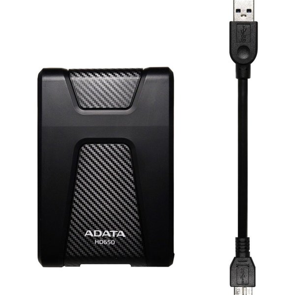 Adata Adata Hd650 2Tb Usb 3.1 External Anti-Shock Silicone Black AHD650-2TU31-CBK